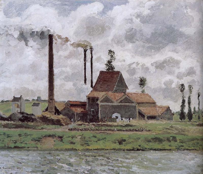 Camille Pissarro Metaponto factory near Watts China oil painting art